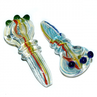3.5" Gold Fumed Dual Rim Premium Hand Pipe – 2ct Pack