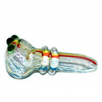 3.5" Gold Fumed Dual Rim Premium Hand Pipe – 2ct Pack