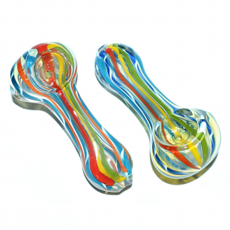 3" Rasta Stripe Premium Hand Pipe – 2ct Pack