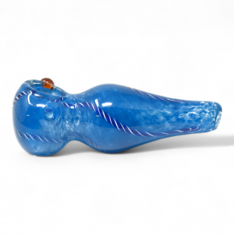 3.5" Frit Art Spiral Marble Hand Pipe (Pack of 2) - [RJA105]