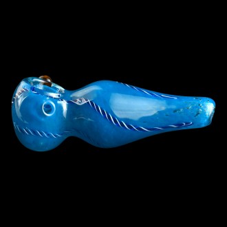 3.5" Frit Art Spiral Marble Hand Pipe (Pack of 2) - [RJA105]