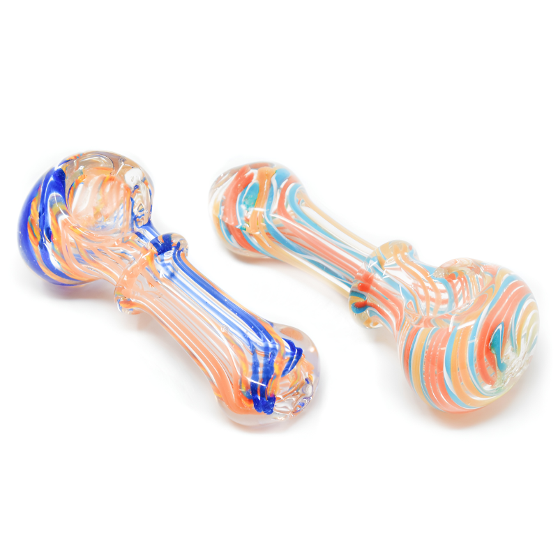 3.5" Flat Mouth Single Rim Hand Pipe – 2ct Pack