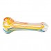 4" Clear Glass Twisted Stripe Hand Pipe - 2pk