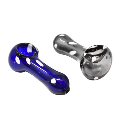 2.5" Colored Tube Polka Dot Hand Pipe - 2ct Pack