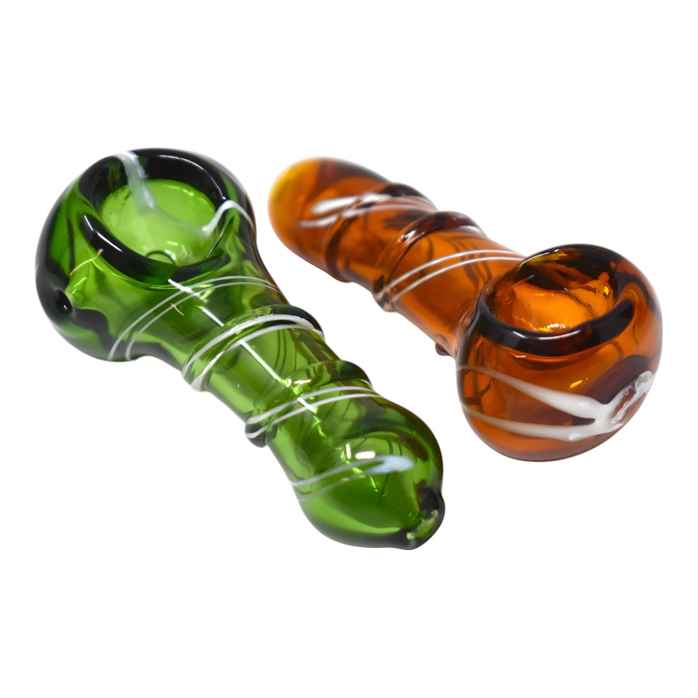 2.5" Colored Tube R4 Work Hand Pipe - 2 Pack 2.5" Colored Tube R4 Work Hand Pipe - 2 Pack - Unique and Portable Glass Pipes