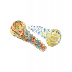 3" Twisted Body Inside Out Art Hand Pipe Pack Of 2 - [RJA45]