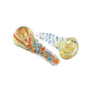 3" Twisted Body Inside Out Art Hand Pipe Pack Of 2 - [RJA45]