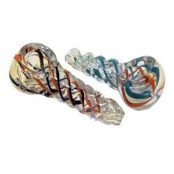 2.5" Twisted Body Inside Out Art Hand Pipe (Pack Of 2) - [RJA52]
