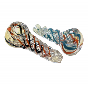 2.5" Twisted Body Inside Out Art Hand Pipe (Pack Of 2) - [RJA52]