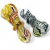 3" Gold Fumed Solo Rim Whirls Of Creativity In Every Puff Hand Pipes - 2pk [RJA94]