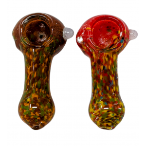 2.5" Mix Frit Art Hand Pipe (Pack of 2) - [RKD05]