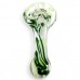 3.5" Swirl Line Art Flat Mouth Hand Pipe - [RKD33]
