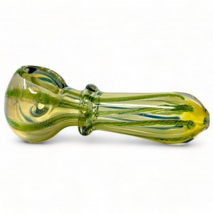 3" Twisted Treasures Gold-Fumed Rope Line Hand Pipe - 2pk [RKD79]