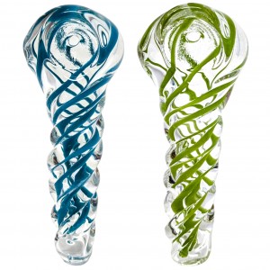 3" Twist and Blaze The Spiral Art Hand Pipe - 2ct [RKD86]