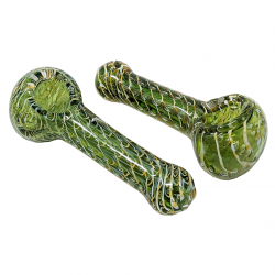 4" Air Trap Double Tube Color Tube Hand Pipe - (Pack Of 2) [RKGS14]