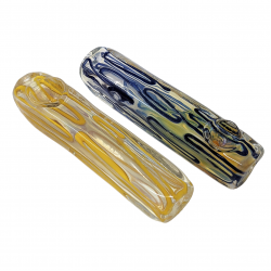 4.5" Inside Out Art Squire Block Hand Pipe (Pack Of 2) - [RKGS21]