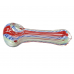 3.5" Silver Fumed Ribbon Line Spoon Hand Pipe - (Pack of 2) [RKGS38]