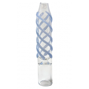 3" Spiral Color on Clear Body One-Hitter Hand Pipe - (Pack of 10) [RKGS40]