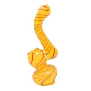 5 inch frit swirl rod art glass bubbler pipe