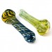 4" Inhale Opulence Gold-Fumed Swirls Ribbon Hand Pipe - 2pk [RKGS82]