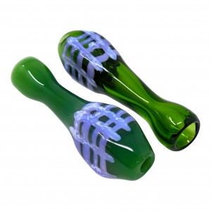 3" Rake Square Mouth Chillum Hand Pipe - (Pack of 2) [RKP213]