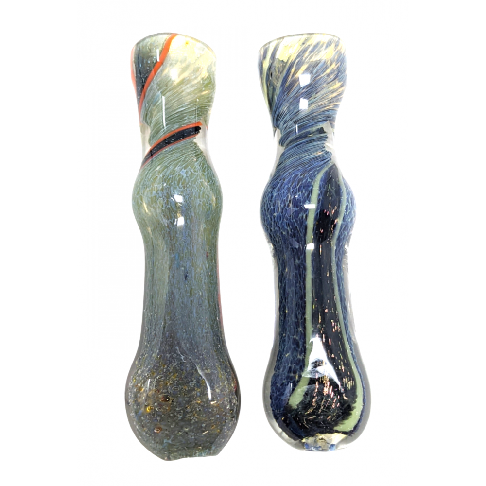 3" Frit & Dicro Flat Mouth Chillum Hand Pipe - (Pack of 2) [RKP276]