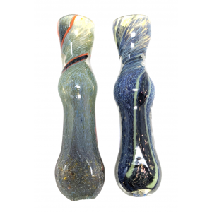 3" Frit & Dicro Flat Mouth Chillum Hand Pipe - (Pack of 2) [RKP276]