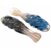 3" Gold Fumed Frit & Dicro Twist Body Chillum Hand Pipe - (Pack of 2) [RKP277]