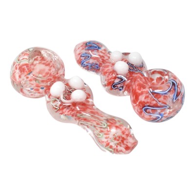 3.5" Tri-Sphere Marble Hand Pipe - 2 Pack [SA-34]