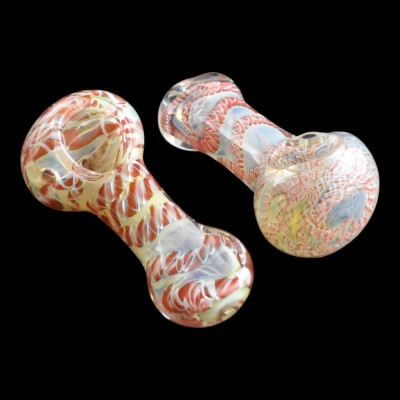 3.5" Full Twisting Mix Colour Hand Pipe (Pack Of 2) [SDK604]