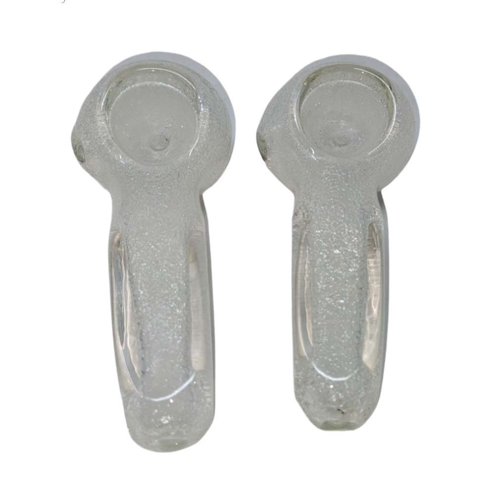 3.25" Glow In The Dark Frit Art Hand Pipe (Pack Of 2) - [SDK625]