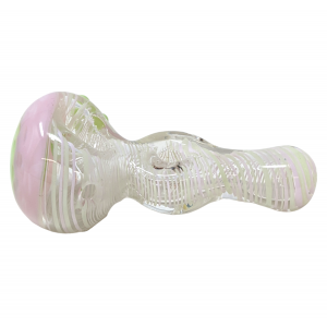 3.5" Slyme Color Double HoneyComb Donut Art Hand Pipe (Pack Of 2) [SG3844]