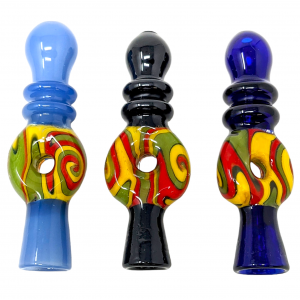 3" Rasta Color Combination Reversal Art Work Donut Chillum (Pack Of 3)