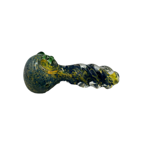 4" Twisted Body & Frit Art Hand Pipe - (Pack of 2) [SJN4]