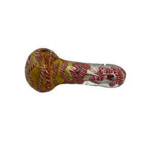 4.5" Twisted Rod & Silver Fumed Art Hand Pipe - (Pack of 2) [SJN7]