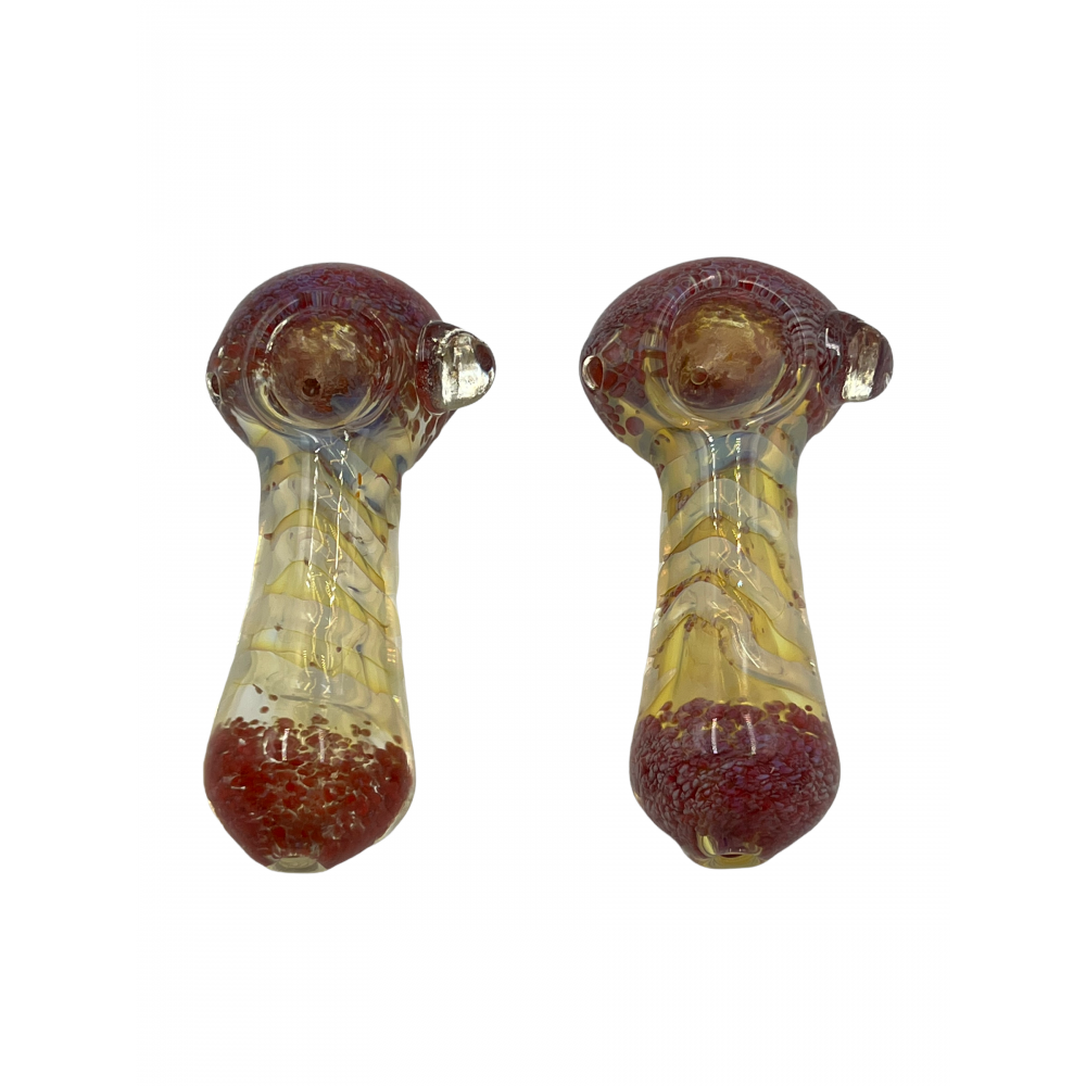 4" Silver Fumed Body & Silver Fumed Body Hand Pipe - (Pack of 2) [SJN8]