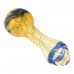 4-Inch Gold Fumed Spiral Glass Hand Pipes – 2 Pack