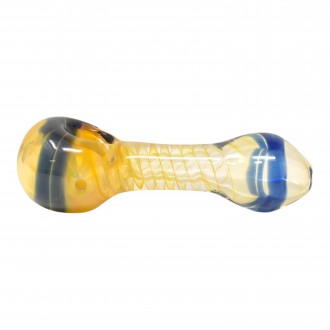 4" Gold Fumed Spiral Dreams Hand Pipe - 2 Pack [SP-370]