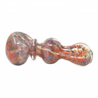 3.5" Frit Bulbous Rim Art Hand Pipe - 2 Pack [SP-380]