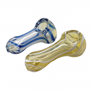 3" Line Art Fumed Hand Pipe (Pack of 2) - [SP04]