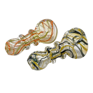 2.5" Inside Art Double Rim Hand Pipe (Pack of 2) - [SP07]