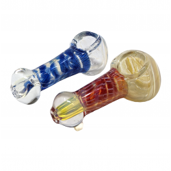 2.5" Silver Fumed Spoon Hand Pipe (Pack of 2) - [SP12]
