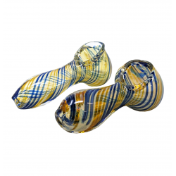 2.5" Twisted Triple Line Art Hand Pipe (Pack of 2) - [SP19]