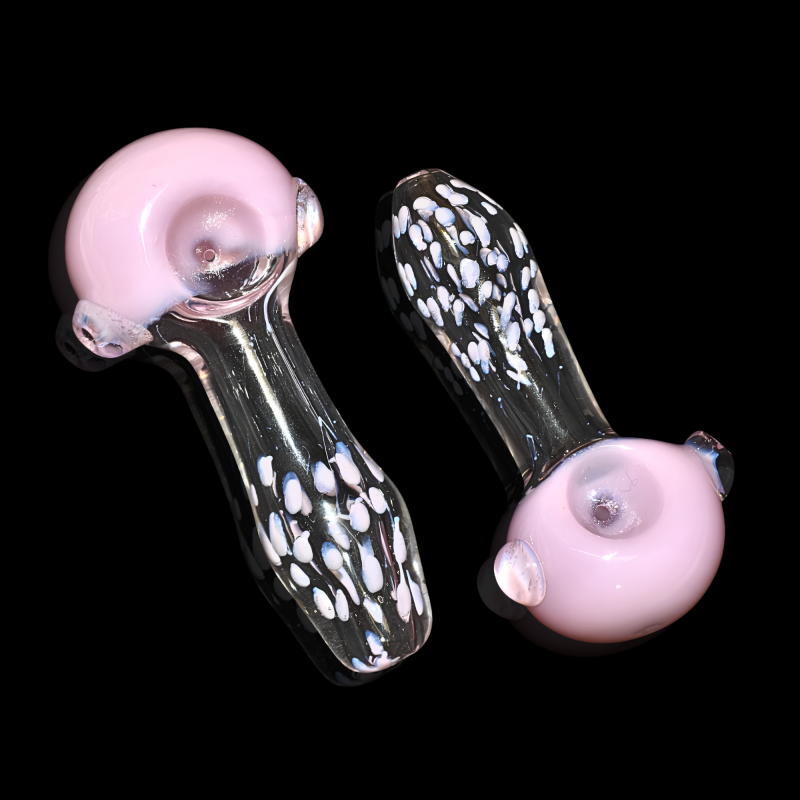 4" Slime Head Dotted Tube Premium Hand Pipe – 2ct Pack