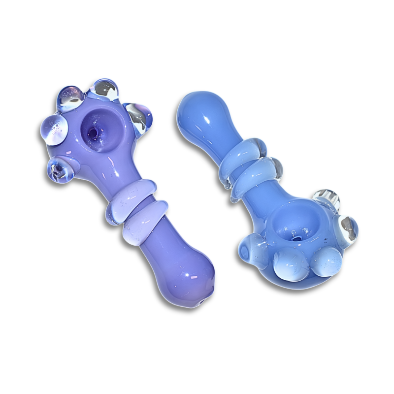 4.5" Slime Tube Multi Marble R4 Work Premium Spoon Hand Pipe – 2ct Pack