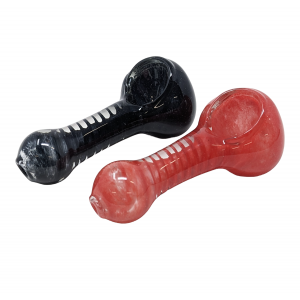2.5" Spiral Frit Art Hand Pipe (Pack of 2) - [SP74]