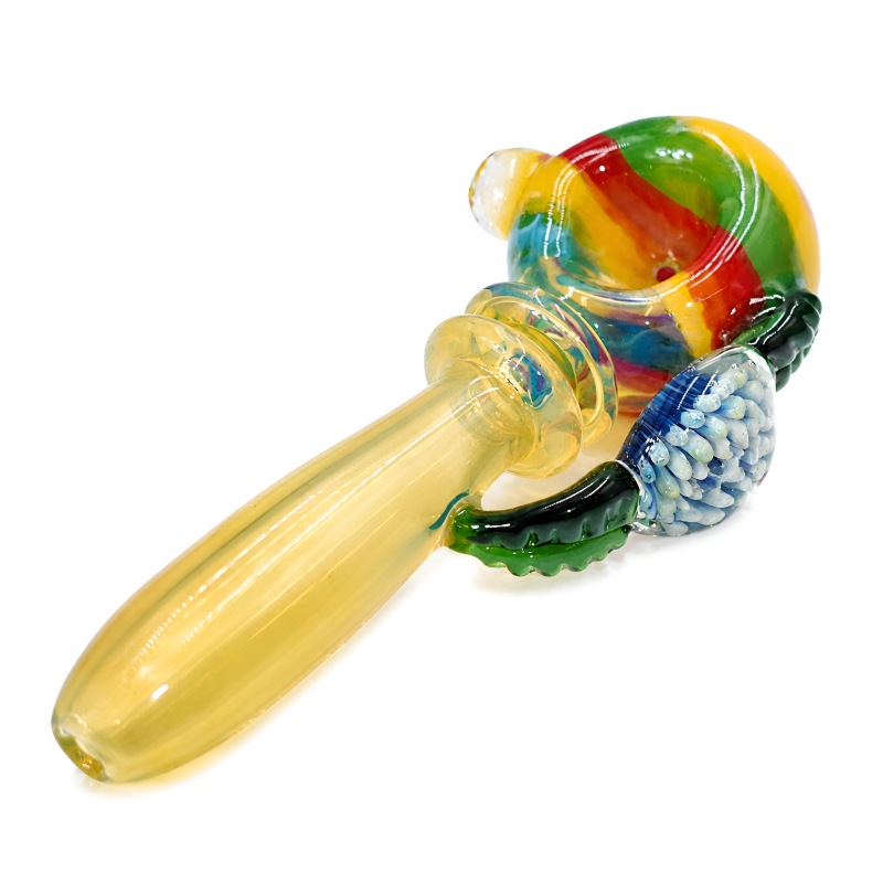 5" Rasta Stripe Pendant Handle Premium Hand Pipe