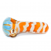 4.5" Gold Fumed Spiral Glass Hand Pipe – 2ct Pack