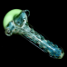 4.5 inch silver fumed slime spoon glass pipe 2ct pack