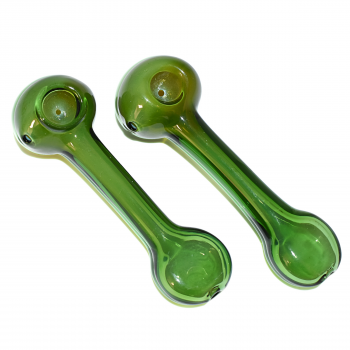 5" Fumed Flat Mouth Spoon Glass Hand Pipe – 2ct Pack